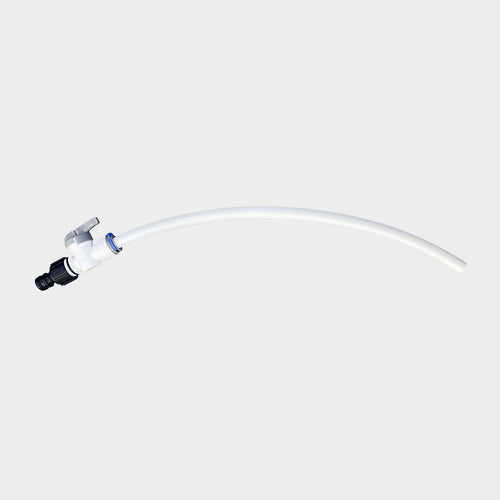 The Caravan Water Tank Quick Filler with its hose fitting and moulded plastic stem